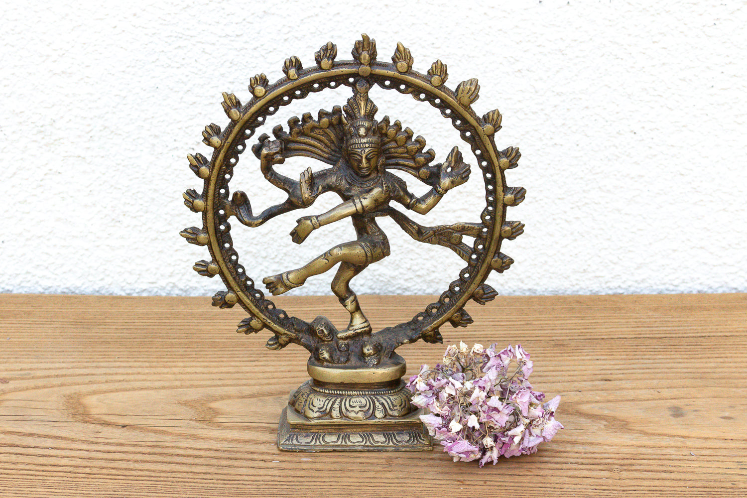 Burnished Golden Brass Shiva Nataraja
