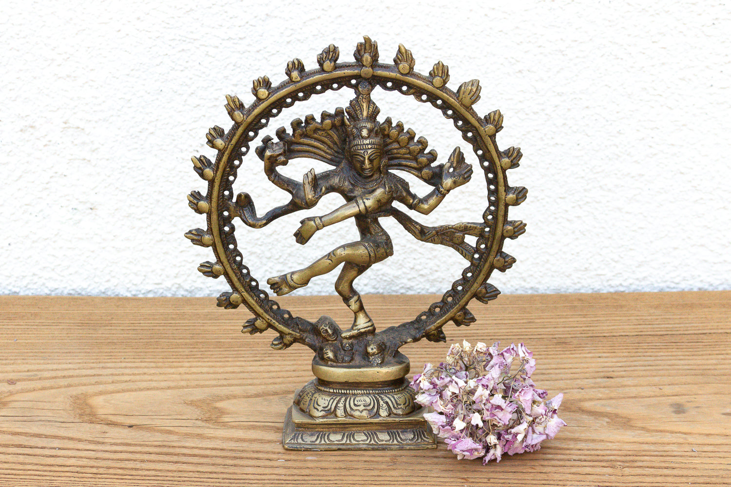 Burnished Golden Brass Shiva Nataraja