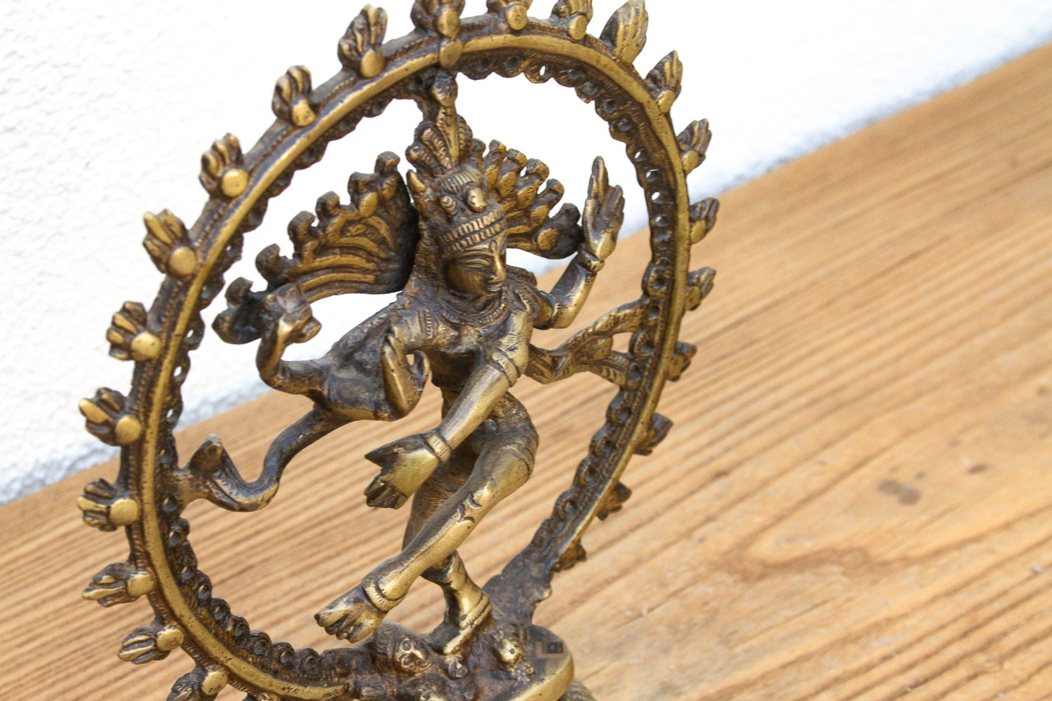 Burnished Golden Brass Shiva Nataraja
