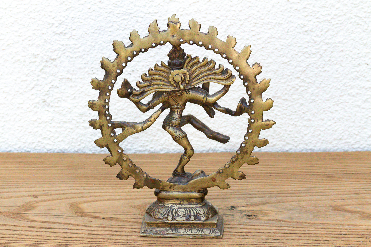 Burnished Golden Brass Shiva Nataraja