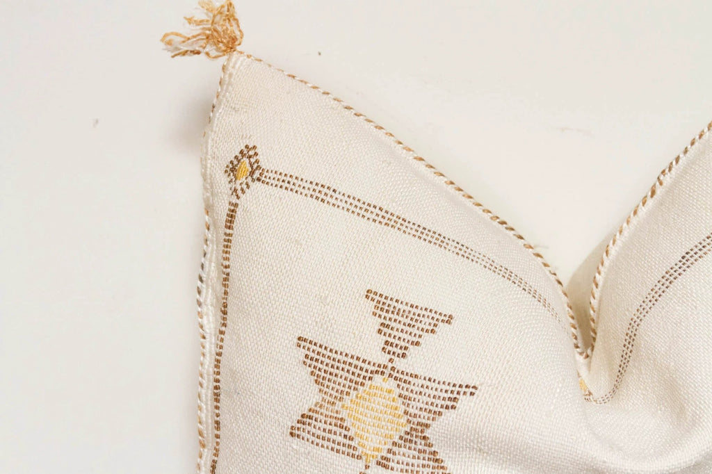 Marrakech Souks Moroccan Cactus Silk Pillow by DE-COR | Globally Inspired