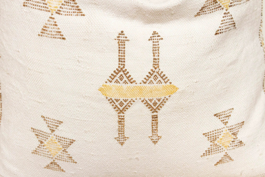 Marrakech Souks Moroccan Cactus Silk Pillow by DE-COR | Globally Inspired