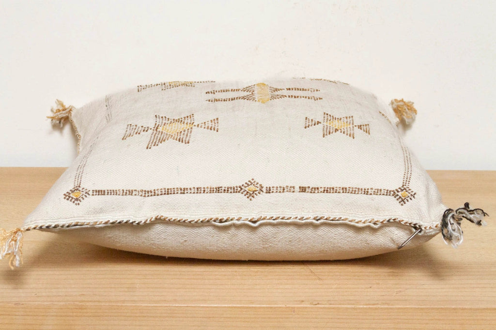 Marrakech Souks Moroccan Cactus Silk Pillow by DE-COR | Globally Inspired