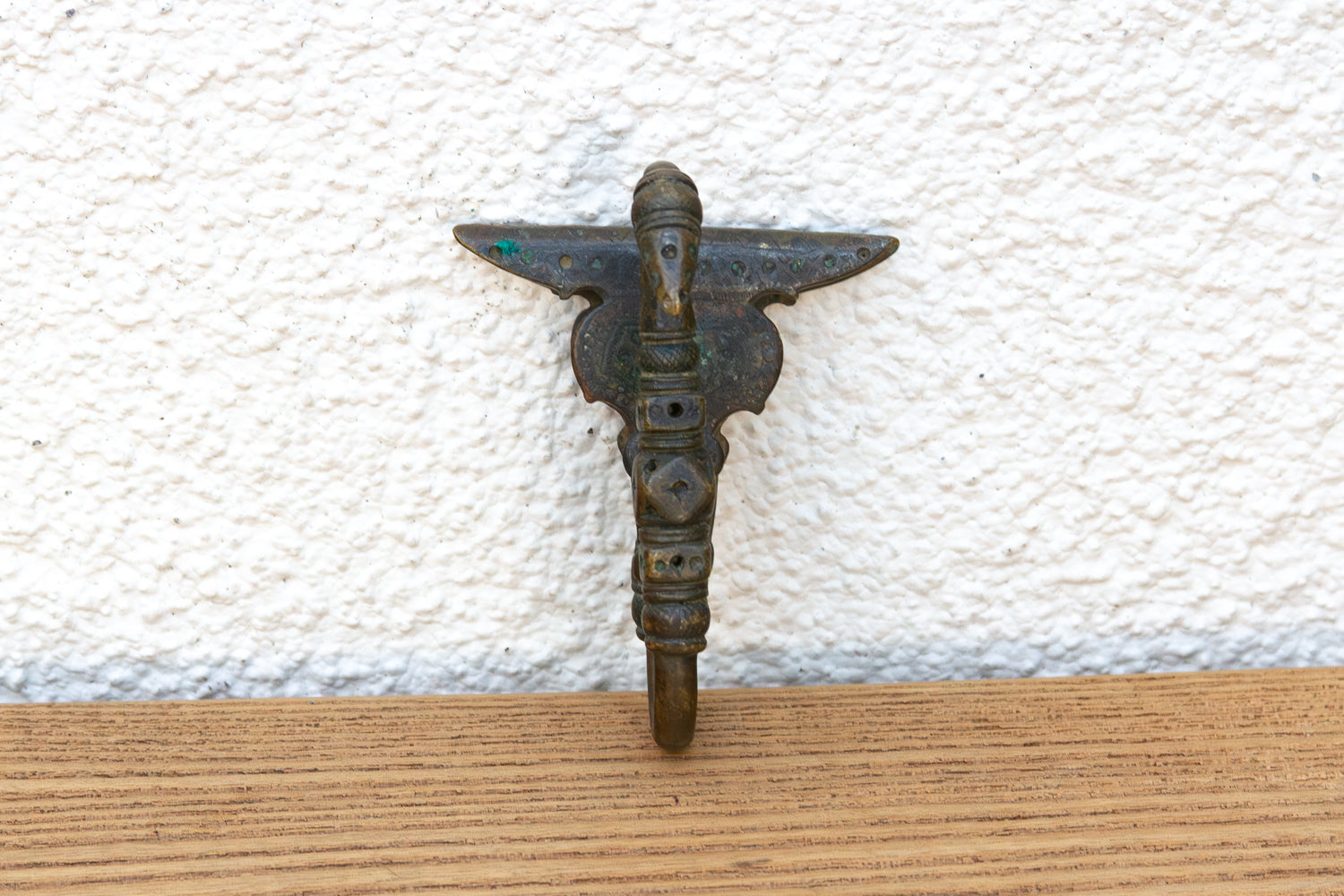 Ancient Patinated Bronze Indian Hook