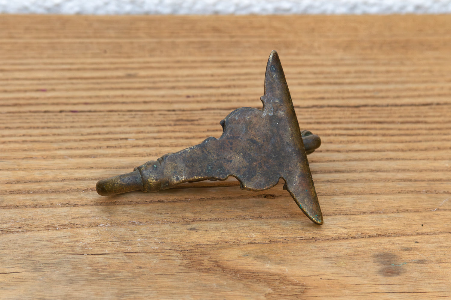 Ancient Patinated Bronze Indian Hook