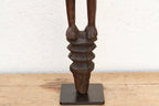 Antique African Carved Wood Mumuye Figure on Stand