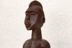 Antique African Carved Wood Mumuye Figure on Stand