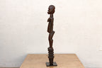 Antique African Carved Wood Mumuye Figure on Stand