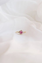 Calliope Ring in Pink Sapphire by Rose & Clay