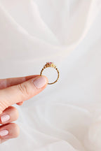 Calliope Ring in Pink Sapphire by Rose & Clay