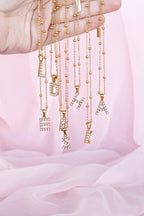Pearl Initial Necklace by Rose & Clay