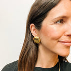 Jumbo Button Stud Earrings by Oh Clementine