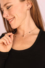 Madison Necklace in Black by Rose & Clay