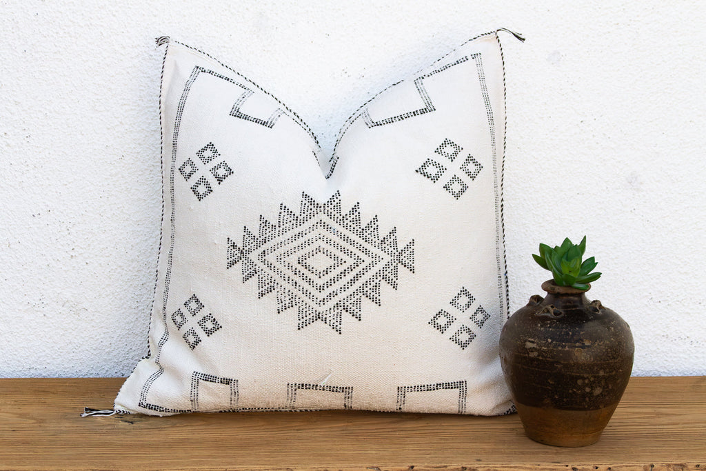 24" Nomad Diamond Moroccan Silk Pillow