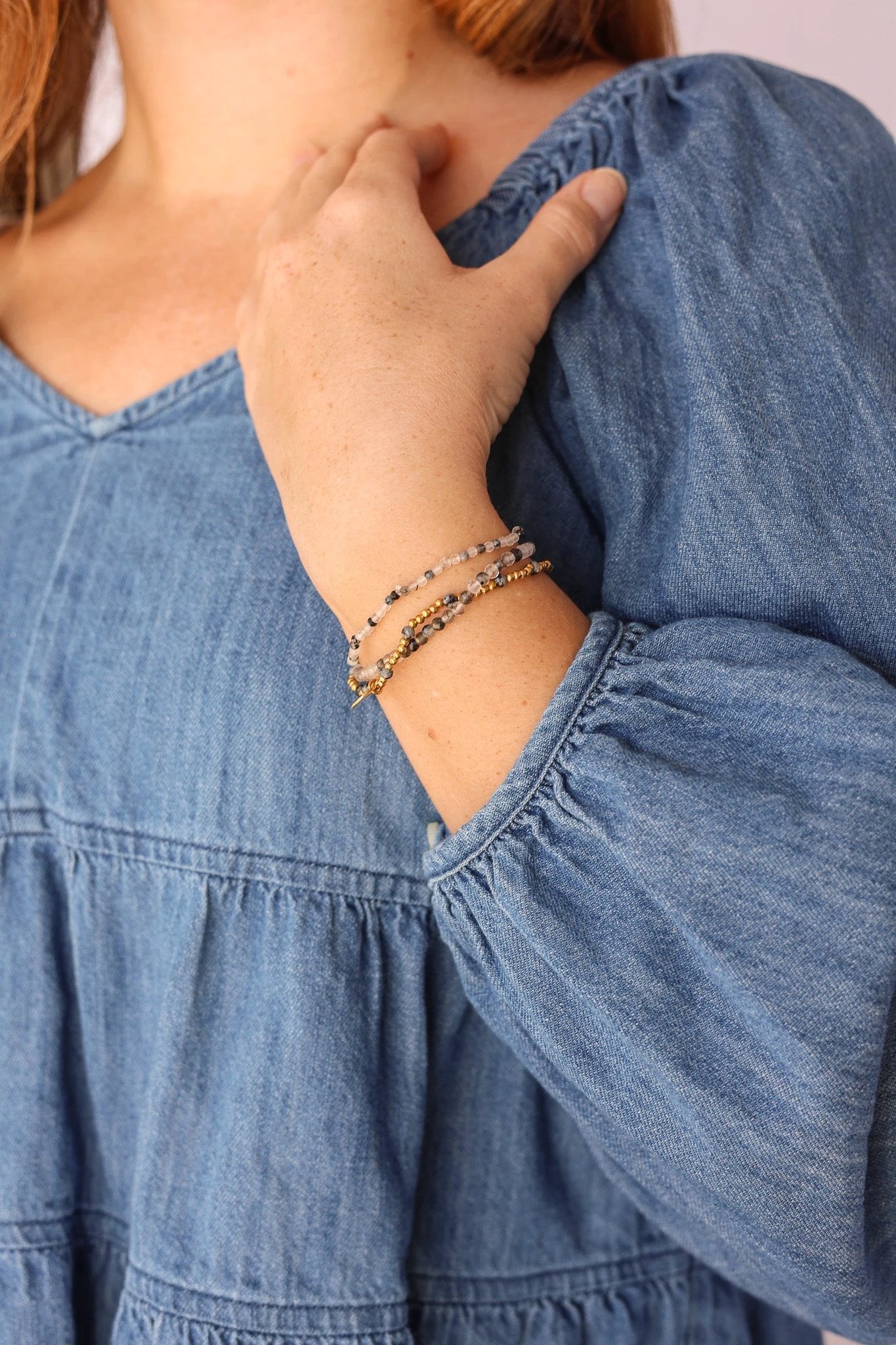 Odile Stretch Bracelet Set by Rose & Clay