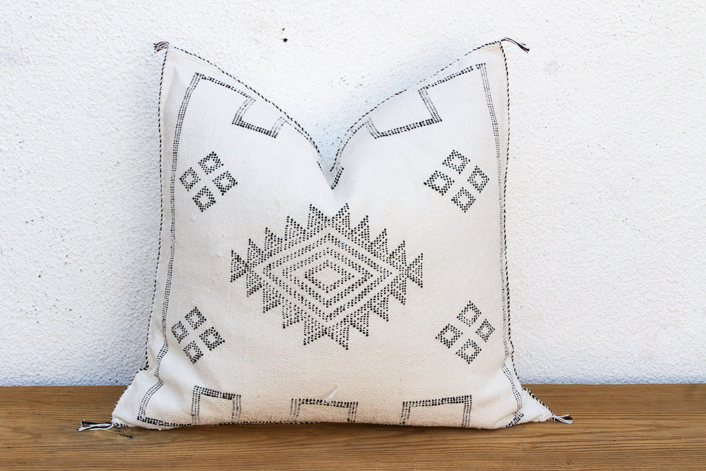 24" Nomad Diamond Moroccan Silk Pillow