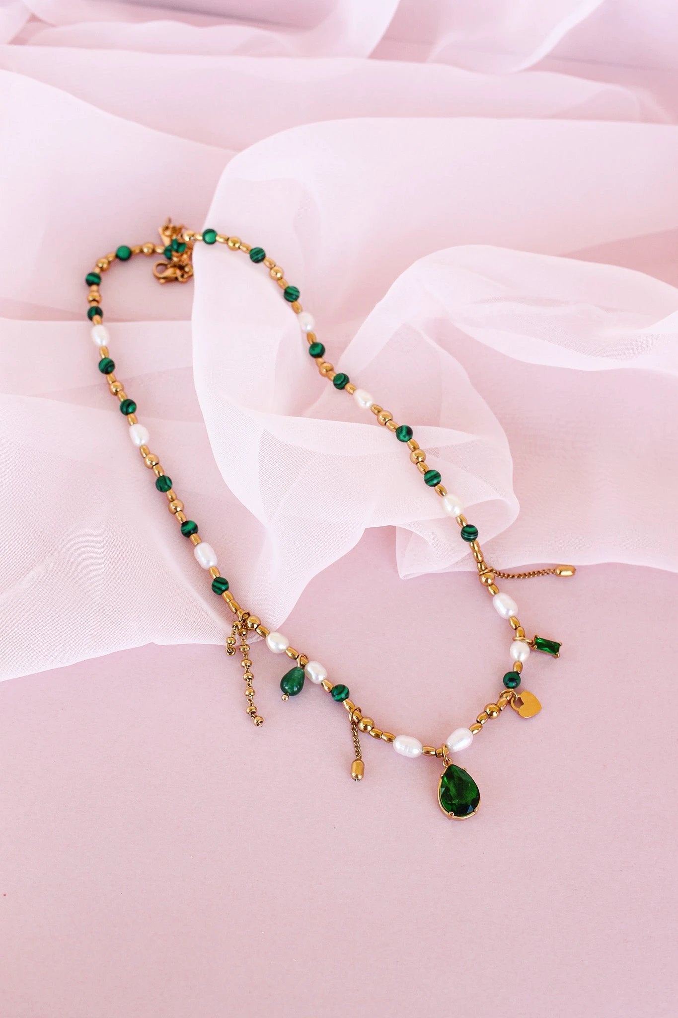 Jenna Charm Necklace by Rose & Clay