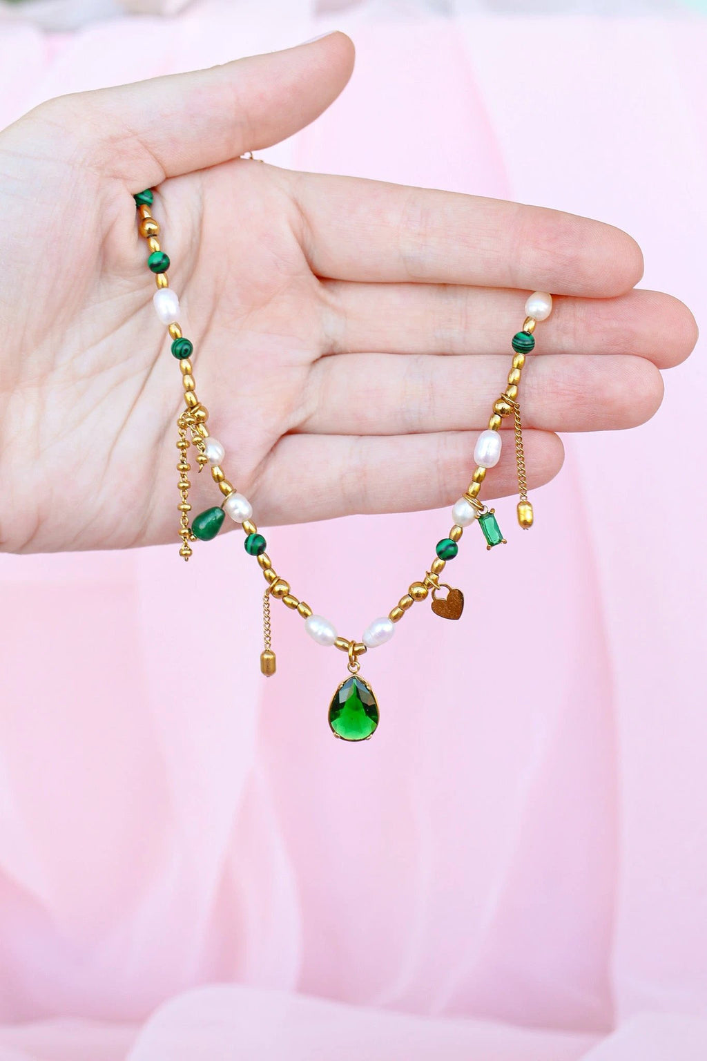 Jenna Charm Necklace by Rose & Clay