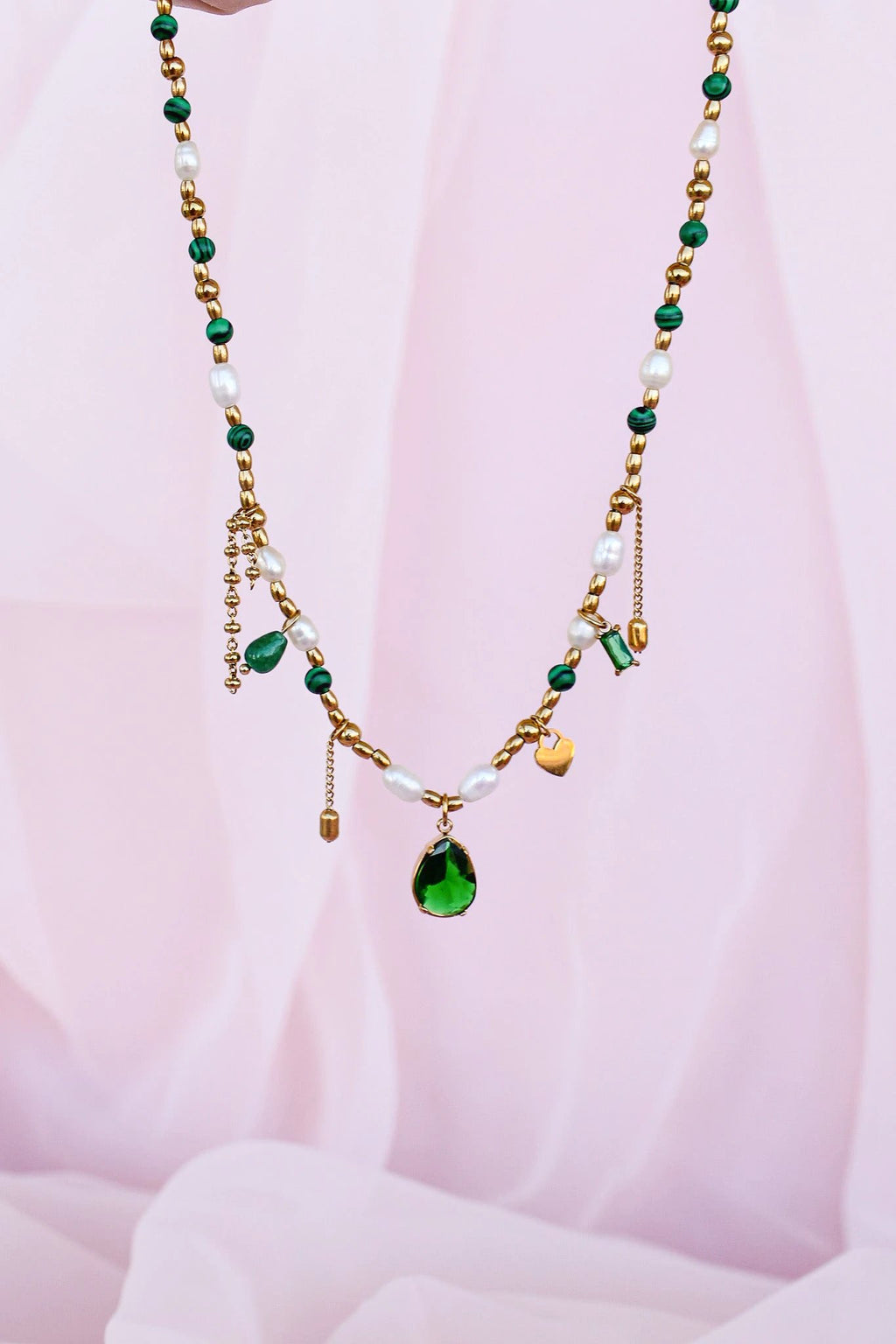 Jenna Charm Necklace by Rose & Clay