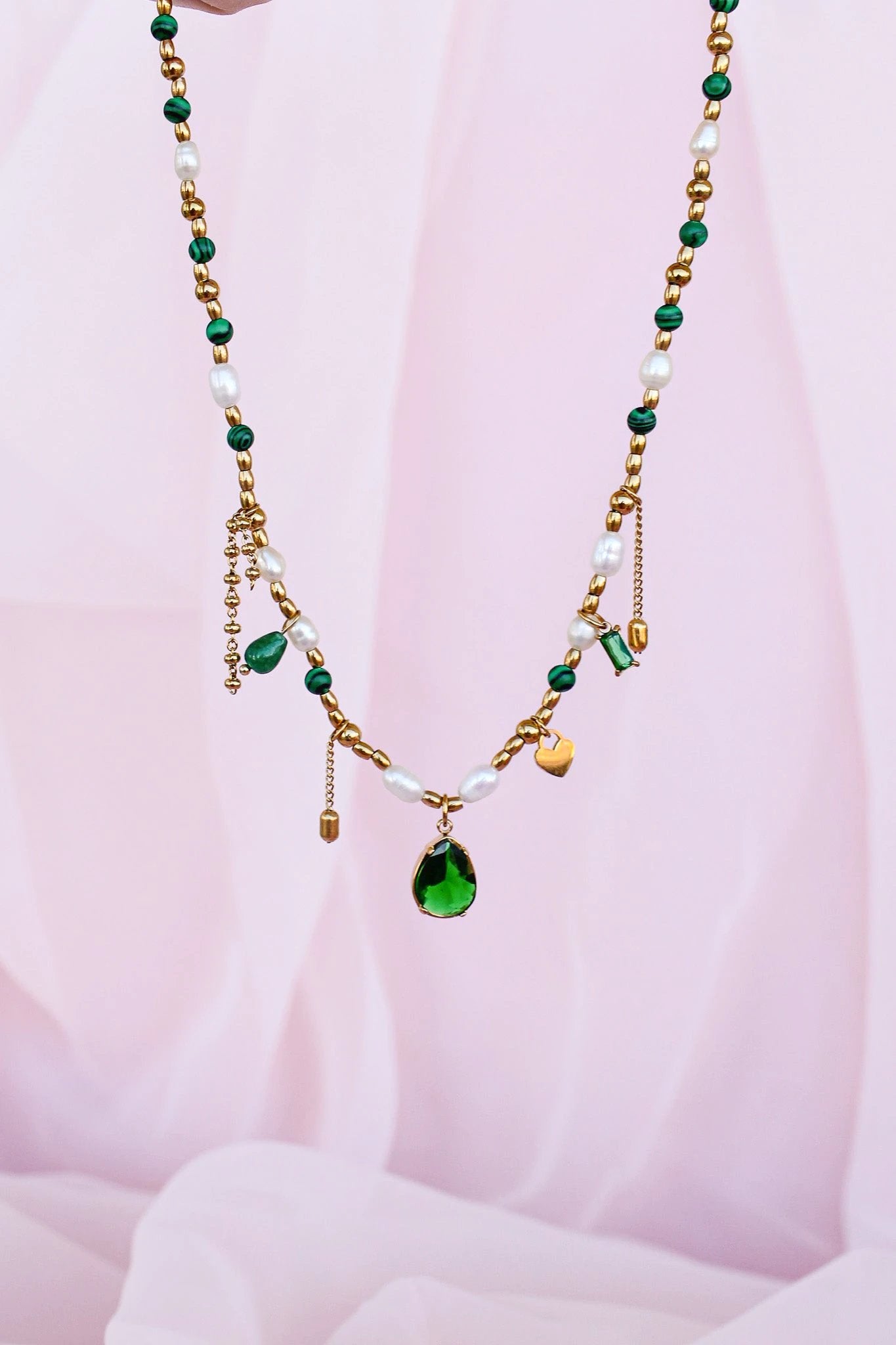Jenna Charm Necklace by Rose & Clay