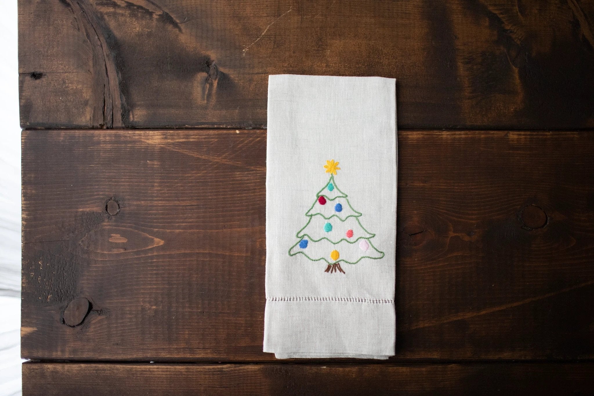 Tea Towels - Traditional Christmas Tree by Maison d'Haiti