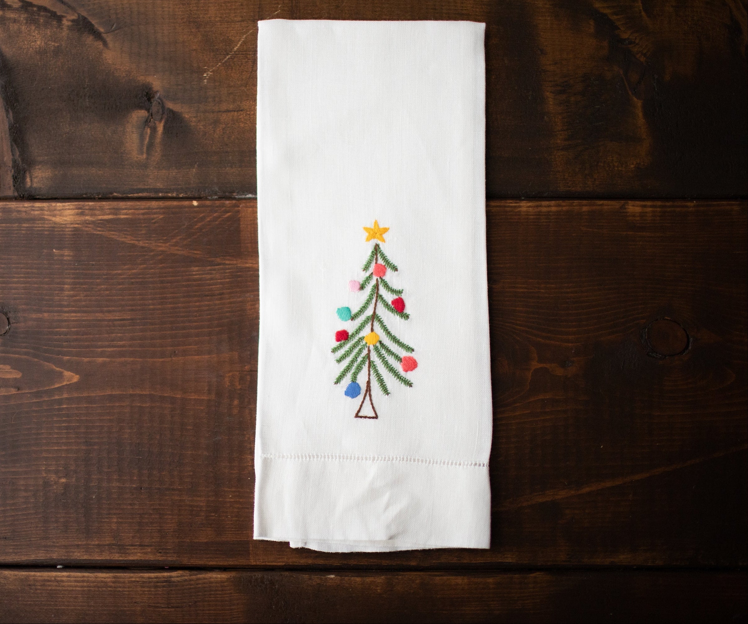 Tea Towels - Rustic Christmas Tree