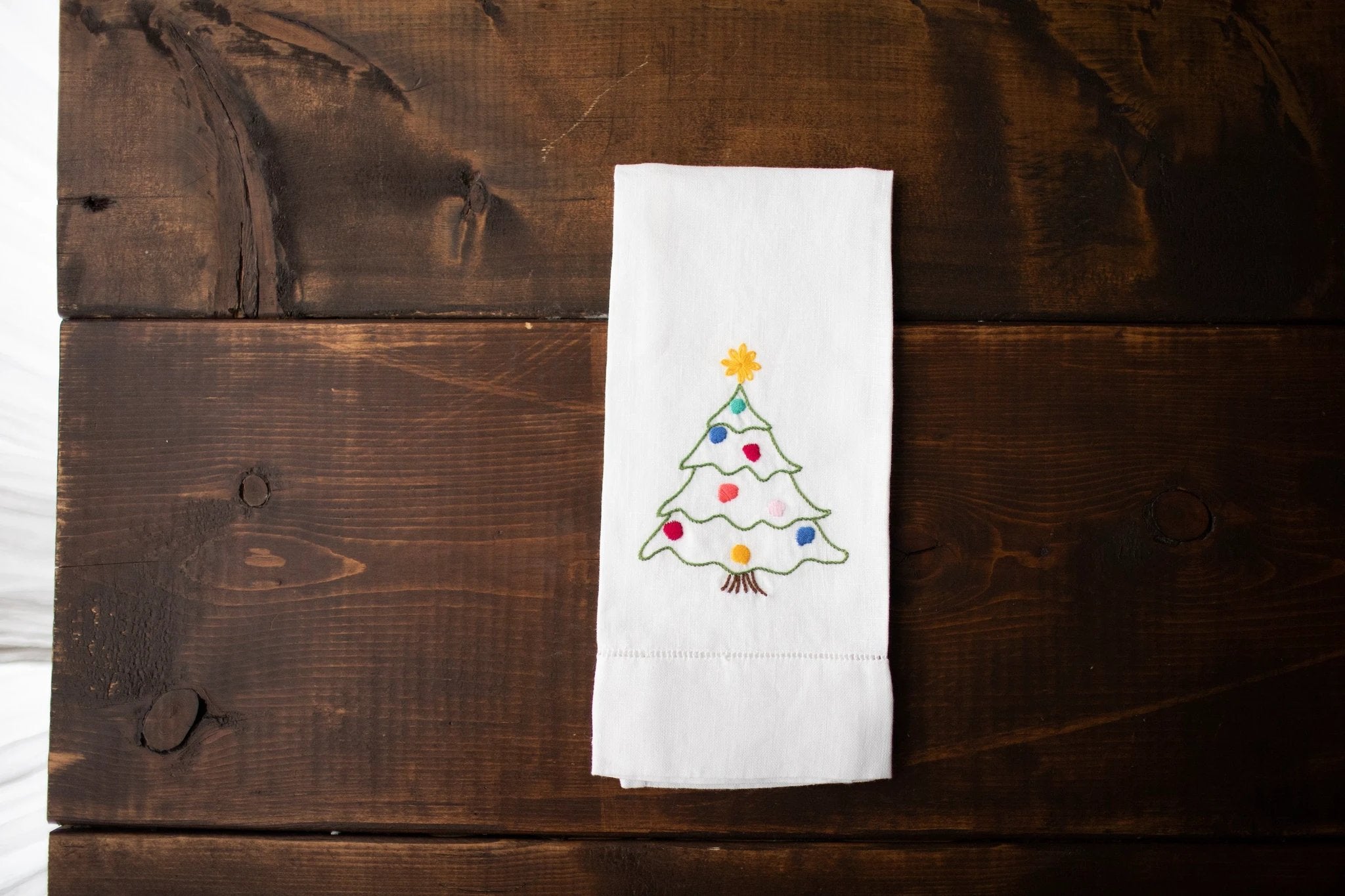 Tea Towels - Traditional Christmas Tree by Maison d'Haiti