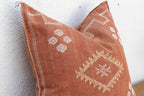 24" Sienna Chevron Moroccan Silk Pillow