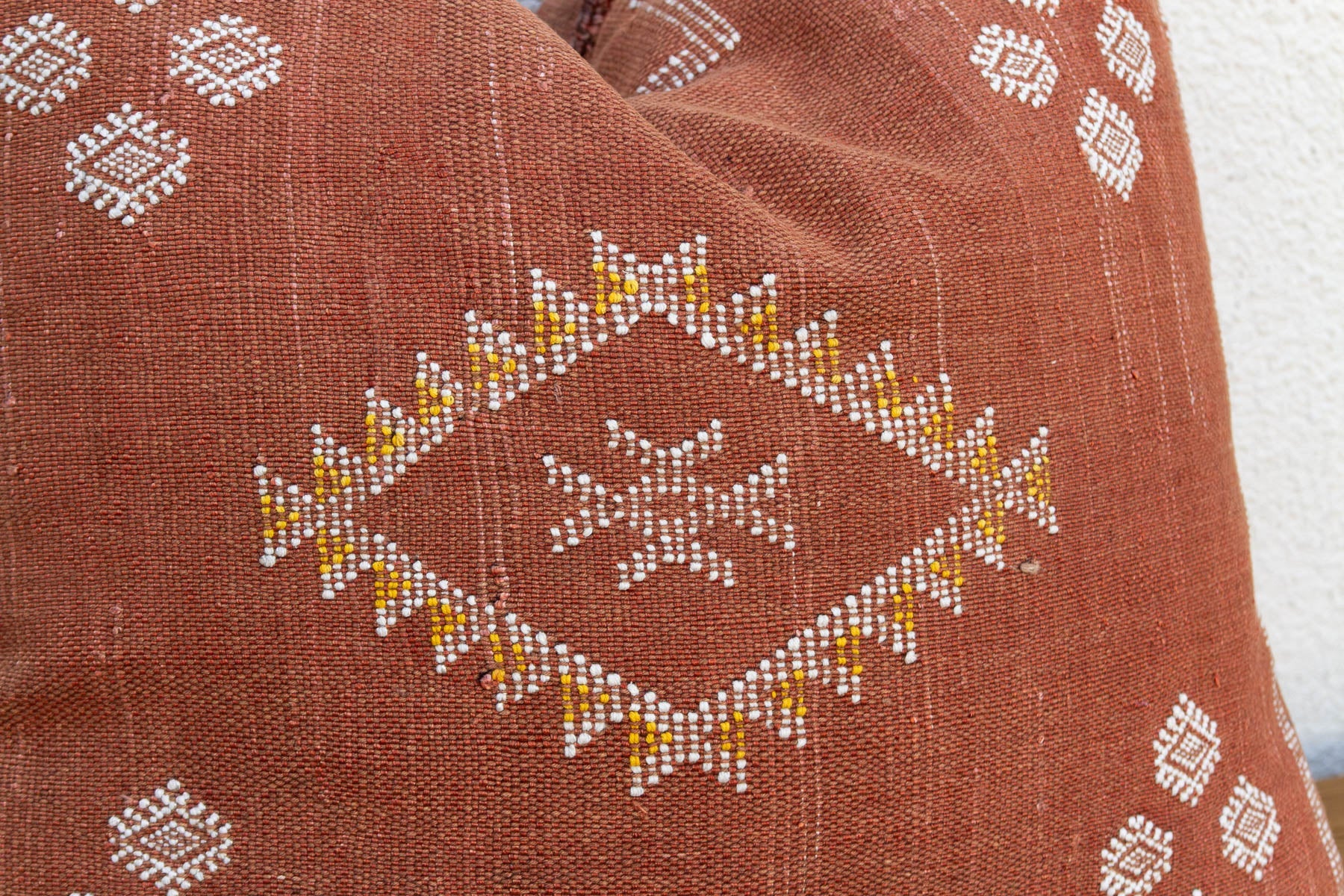 24" Sienna Chevron Moroccan Silk Pillow