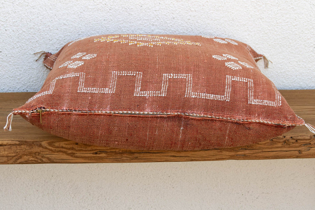 24" Sienna Chevron Moroccan Silk Pillow