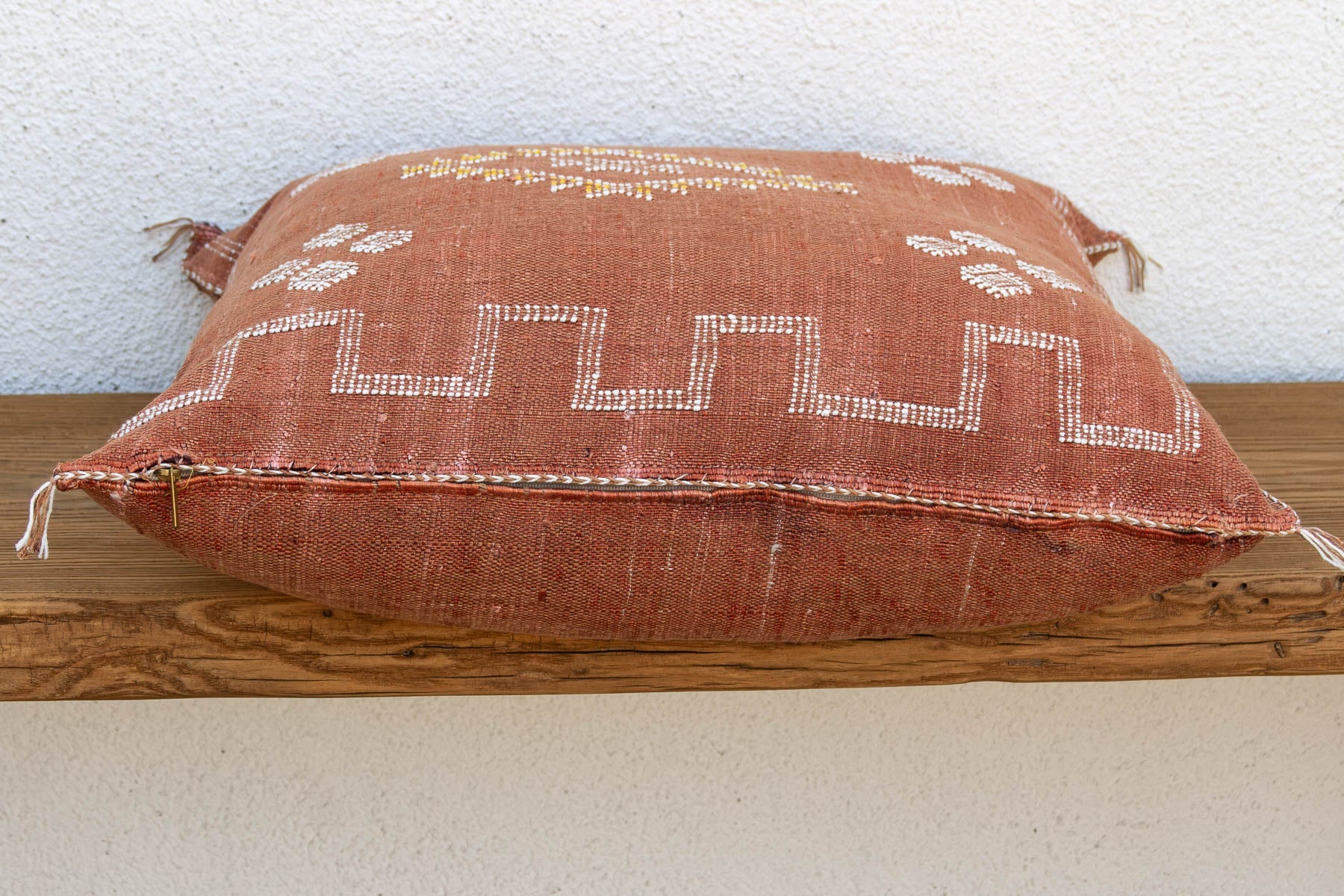 24" Sienna Chevron Moroccan Silk Pillow