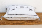 Charcoal Bowtie Cactus Silk Moroccan Pillow