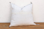 Charcoal Bowtie Cactus Silk Moroccan Pillow
