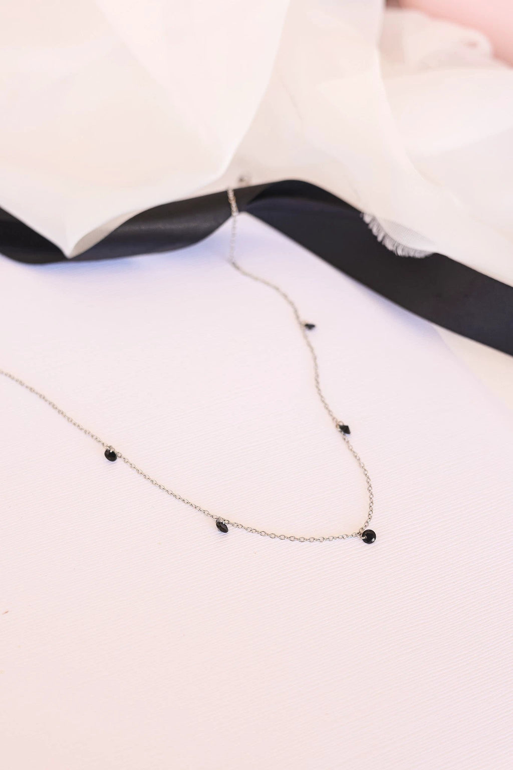 Madison Necklace in Black by Rose & Clay