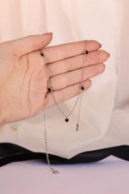 Madison Necklace in Black by Rose & Clay