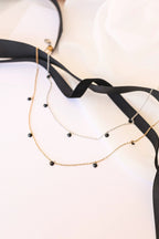 Madison Necklace in Black by Rose & Clay