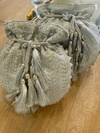 Heavy Sequin Potli Bag with Thread Embroidery