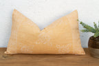 Blockprint Linen Jaipur Lumbar "Sunburst Yellow" Pillow Cover