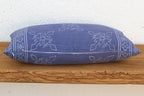 Blockprint Linen Jaipur Lumbar "Indigo" Pillow Cover