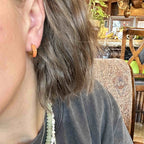 Color Chunky Huggie Hoop Earrings by Oh Clementine