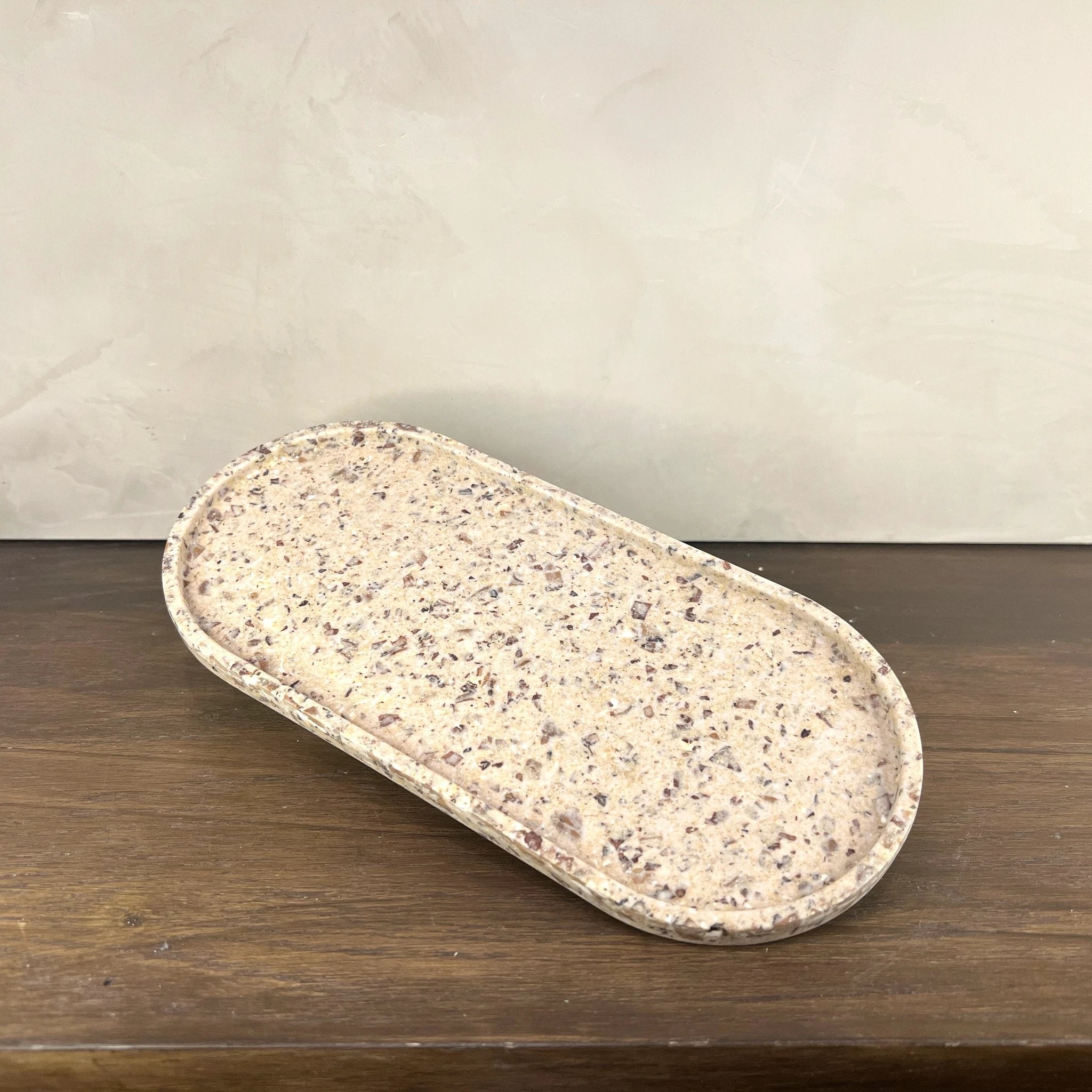 Upcycled Oval Tray: Coffee Bean Husk by Source by Studio Skara