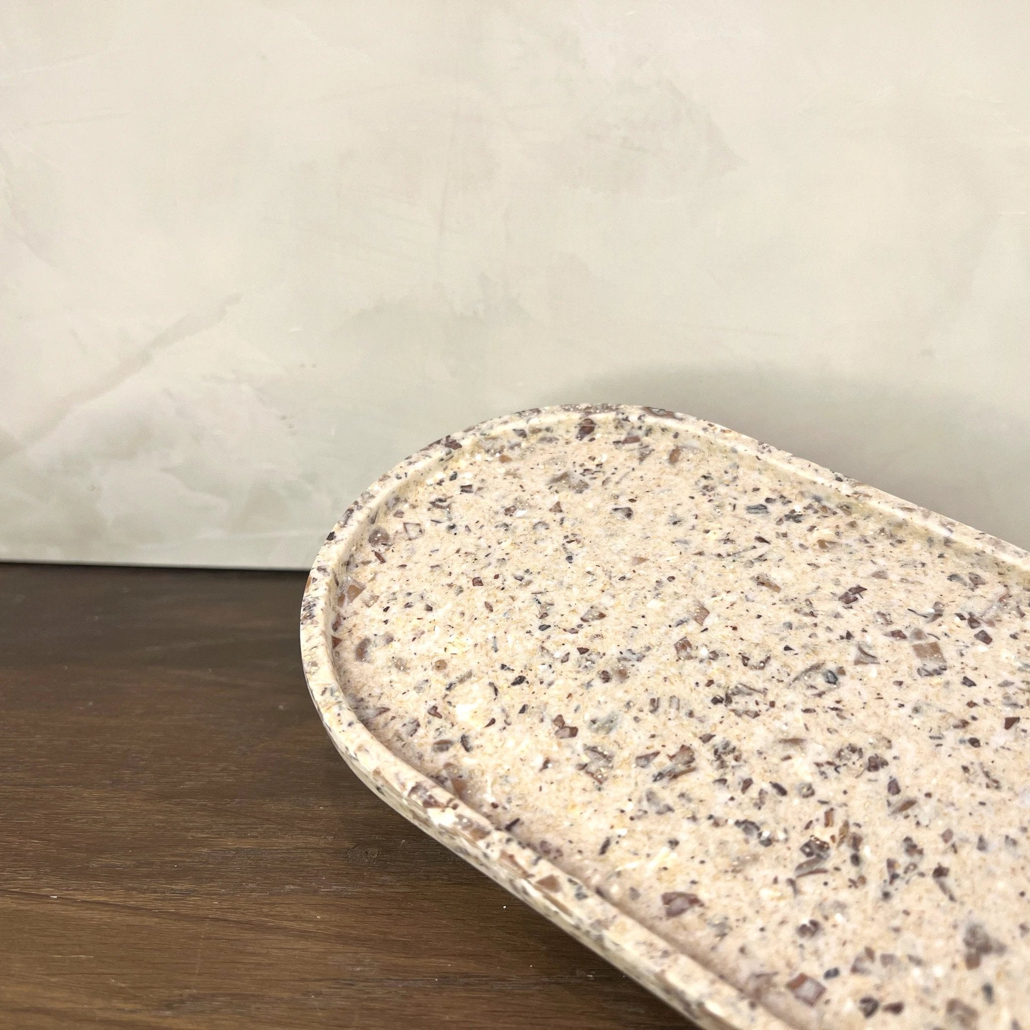 Upcycled Oval Tray: Coffee Bean Husk by Source by Studio Skara