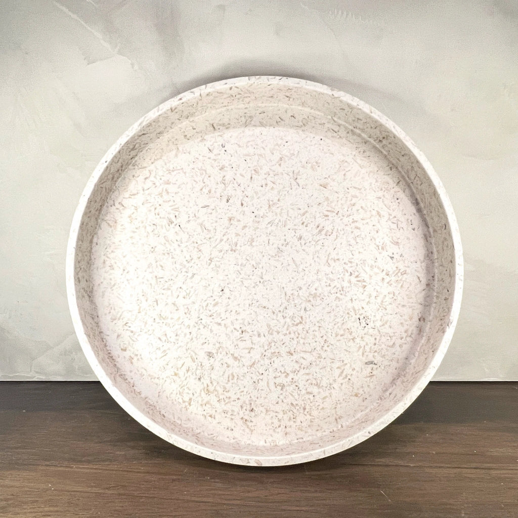 Upcycled Round Tray: Rice Husk by Source by Studio Skara