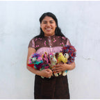 Felix the Cat: Repurposed Wool Boho Decor - Mexico