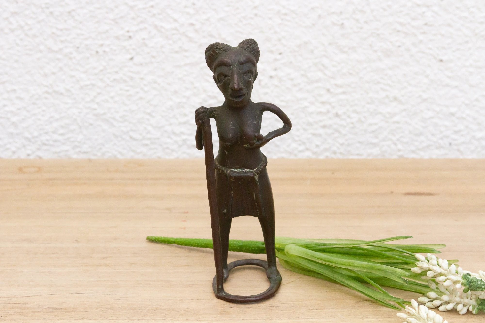 African Bronze Figure of a Woman by DE-COR | Globally Inspired