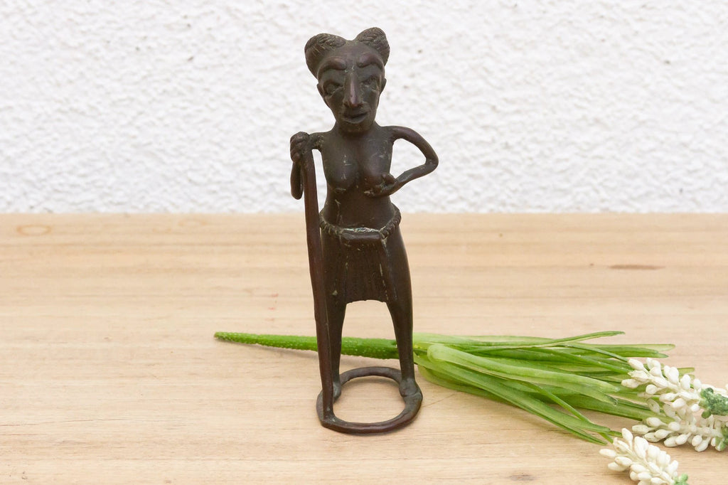 African Bronze Figure of a Woman by DE-COR | Globally Inspired