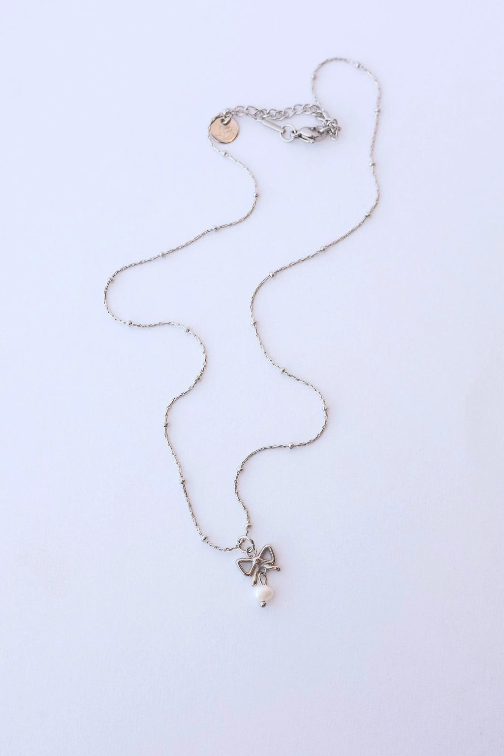 Jane Bow Necklace by Rose & Clay