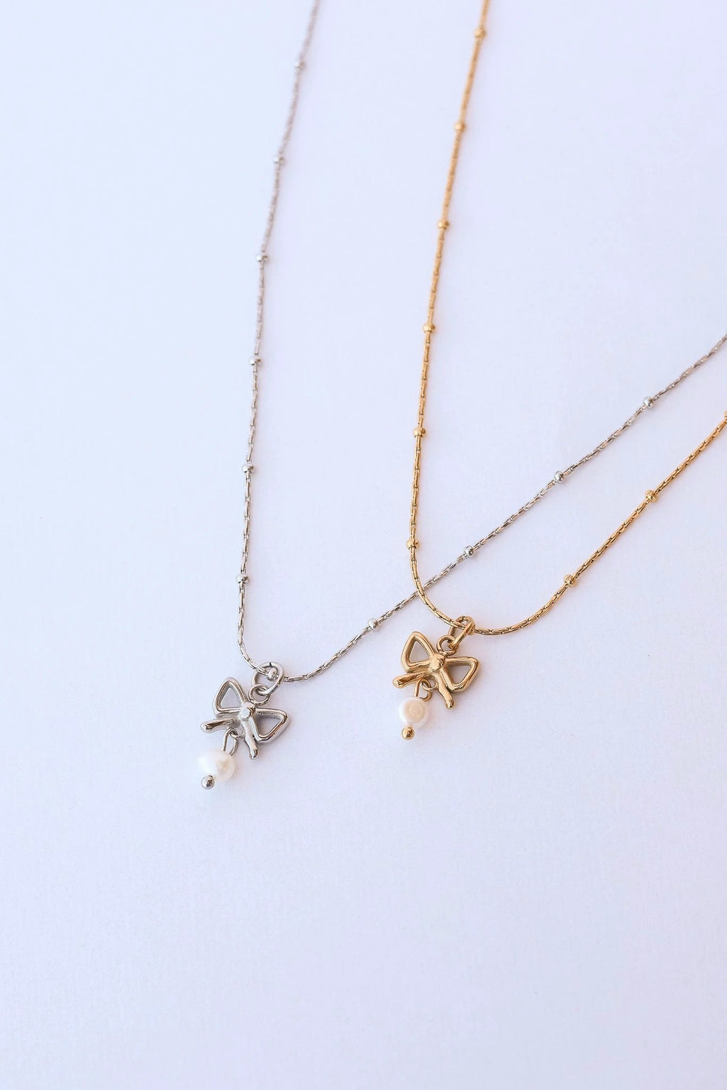 Jane Bow Necklace by Rose & Clay