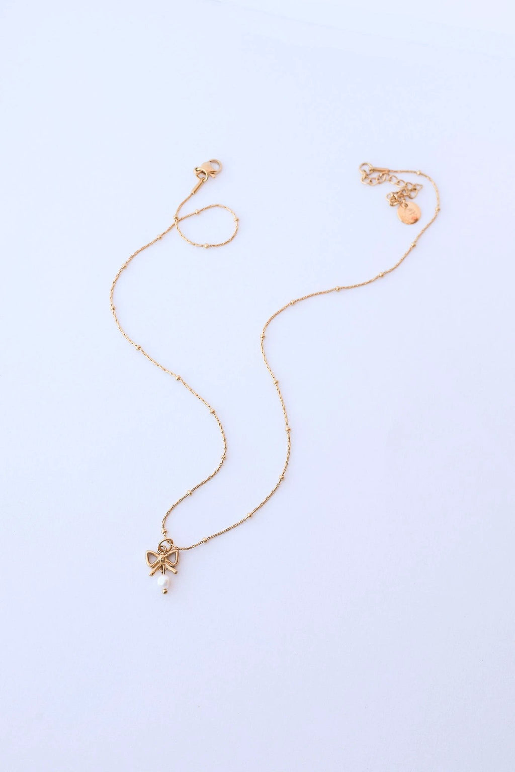 Jane Bow Necklace by Rose & Clay
