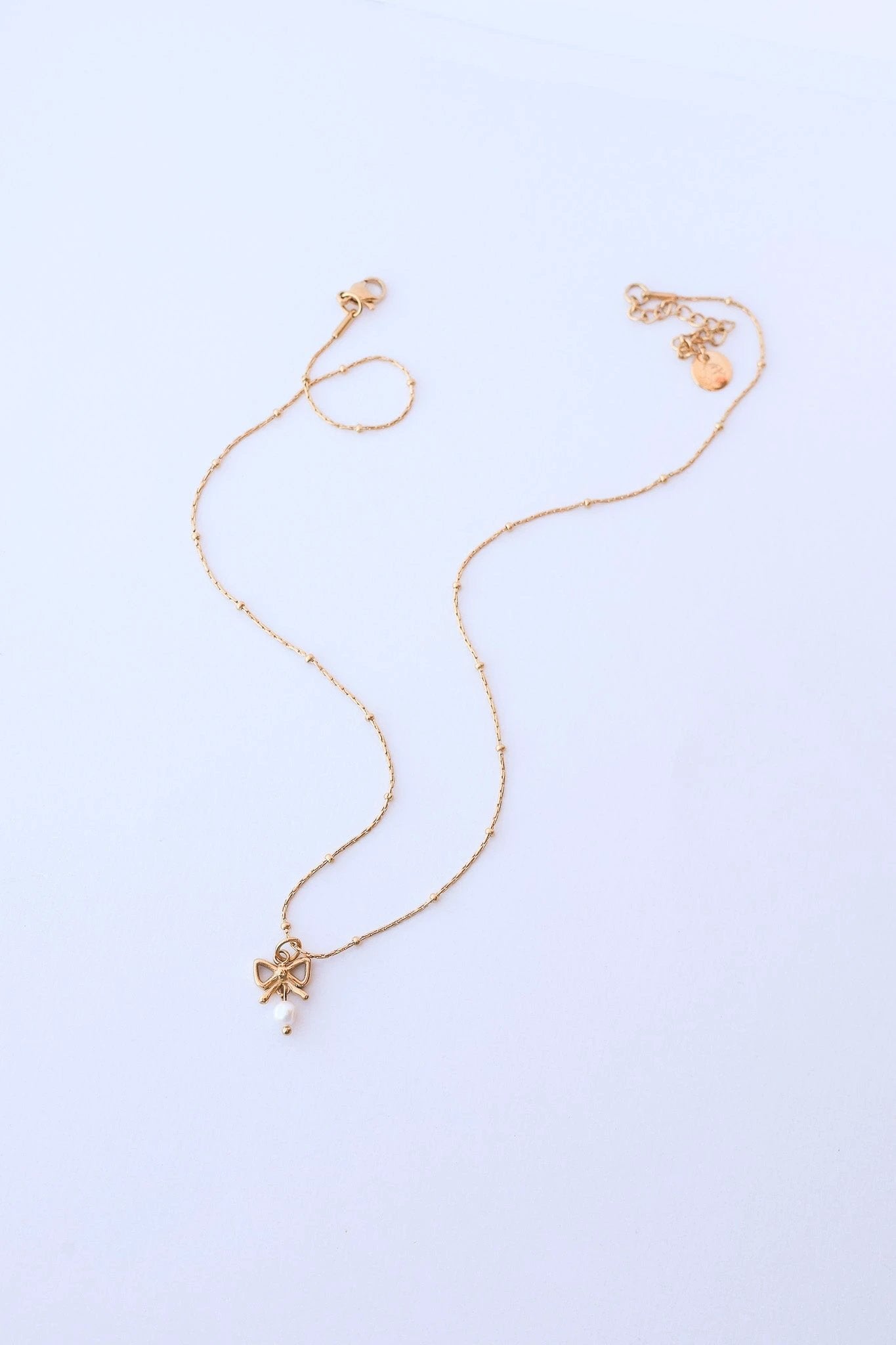 Jane Bow Necklace by Rose & Clay